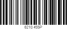 Código de barras (EAN, GTIN, SKU, ISBN): '6210.455P'