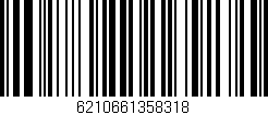 Código de barras (EAN, GTIN, SKU, ISBN): '6210661358318'