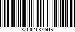Código de barras (EAN, GTIN, SKU, ISBN): '6210810673415'