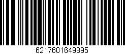 Código de barras (EAN, GTIN, SKU, ISBN): '6217601649895'