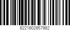 Código de barras (EAN, GTIN, SKU, ISBN): '6221602857982'
