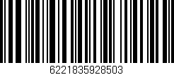 Código de barras (EAN, GTIN, SKU, ISBN): '6221835928503'