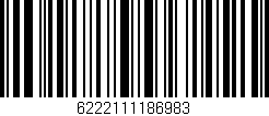 Código de barras (EAN, GTIN, SKU, ISBN): '6222111186983'
