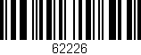 Código de barras (EAN, GTIN, SKU, ISBN): '62226'