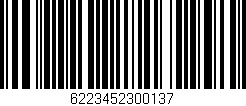 Código de barras (EAN, GTIN, SKU, ISBN): '6223452300137'