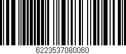 Código de barras (EAN, GTIN, SKU, ISBN): '6223537080060'