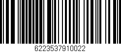 Código de barras (EAN, GTIN, SKU, ISBN): '6223537910022'