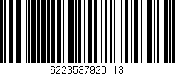 Código de barras (EAN, GTIN, SKU, ISBN): '6223537920113'