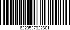 Código de barras (EAN, GTIN, SKU, ISBN): '6223537922681'