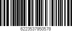 Código de barras (EAN, GTIN, SKU, ISBN): '6223537950578'