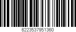 Código de barras (EAN, GTIN, SKU, ISBN): '6223537951360'