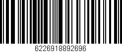 Código de barras (EAN, GTIN, SKU, ISBN): '6226918892696'