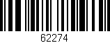 Código de barras (EAN, GTIN, SKU, ISBN): '62274'