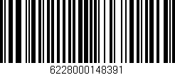 Código de barras (EAN, GTIN, SKU, ISBN): '6228000148391'