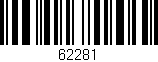 Código de barras (EAN, GTIN, SKU, ISBN): '62281'