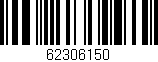 Código de barras (EAN, GTIN, SKU, ISBN): '62306150'