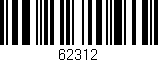 Código de barras (EAN, GTIN, SKU, ISBN): '62312'