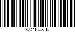Código de barras (EAN, GTIN, SKU, ISBN): '624184vsdv'