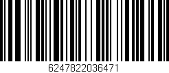 Código de barras (EAN, GTIN, SKU, ISBN): '6247822036471'