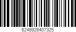 Código de barras (EAN, GTIN, SKU, ISBN): '6248928407325'