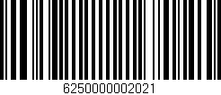 Código de barras (EAN, GTIN, SKU, ISBN): '6250000002021'