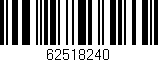 Código de barras (EAN, GTIN, SKU, ISBN): '62518240'