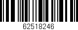 Código de barras (EAN, GTIN, SKU, ISBN): '62518246'