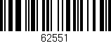 Código de barras (EAN, GTIN, SKU, ISBN): '62551'
