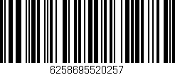 Código de barras (EAN, GTIN, SKU, ISBN): '6258695520257'
