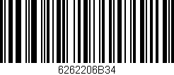 Código de barras (EAN, GTIN, SKU, ISBN): '6262206B34'