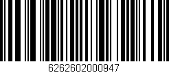 Código de barras (EAN, GTIN, SKU, ISBN): '6262602000947'
