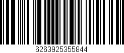 Código de barras (EAN, GTIN, SKU, ISBN): '6263925355844'