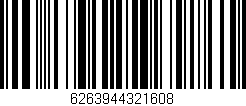 Código de barras (EAN, GTIN, SKU, ISBN): '6263944321608'