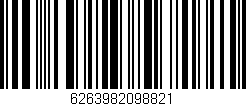 Código de barras (EAN, GTIN, SKU, ISBN): '6263982098821'