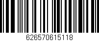 Código de barras (EAN, GTIN, SKU, ISBN): '626570615118'