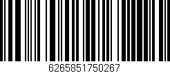 Código de barras (EAN, GTIN, SKU, ISBN): '6265851750267'