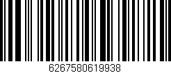 Código de barras (EAN, GTIN, SKU, ISBN): '6267580619938'
