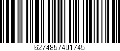 Código de barras (EAN, GTIN, SKU, ISBN): '6274857401745'