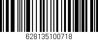Código de barras (EAN, GTIN, SKU, ISBN): '628135100718'
