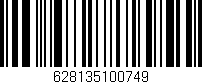 Código de barras (EAN, GTIN, SKU, ISBN): '628135100749'