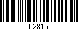 Código de barras (EAN, GTIN, SKU, ISBN): '62815'