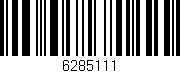 Código de barras (EAN, GTIN, SKU, ISBN): '6285111'