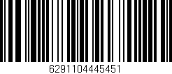 Código de barras (EAN, GTIN, SKU, ISBN): '6291104445451'