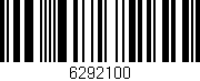 Código de barras (EAN, GTIN, SKU, ISBN): '6292100'