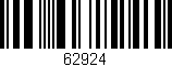 Código de barras (EAN, GTIN, SKU, ISBN): '62924'