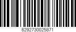 Código de barras (EAN, GTIN, SKU, ISBN): '6292730025871'