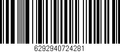 Código de barras (EAN, GTIN, SKU, ISBN): '6292940724281'