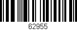 Código de barras (EAN, GTIN, SKU, ISBN): '62955'