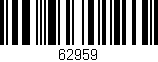 Código de barras (EAN, GTIN, SKU, ISBN): '62959'