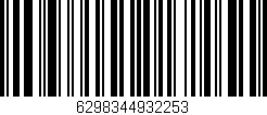 Código de barras (EAN, GTIN, SKU, ISBN): '6298344932253'